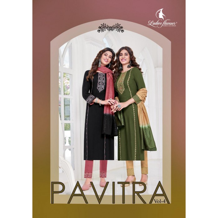 Ladies Flavour Pavitra Vol 4 Rayon Kurtis